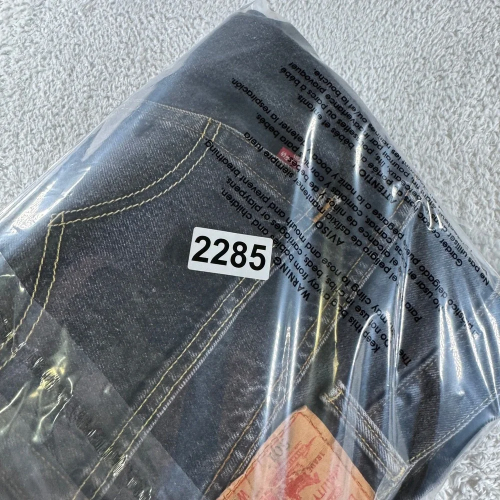 Levis 501‎ Jeans Mens 38x29 (tag 42x32) Black Button Fly Classic Straight Cotton